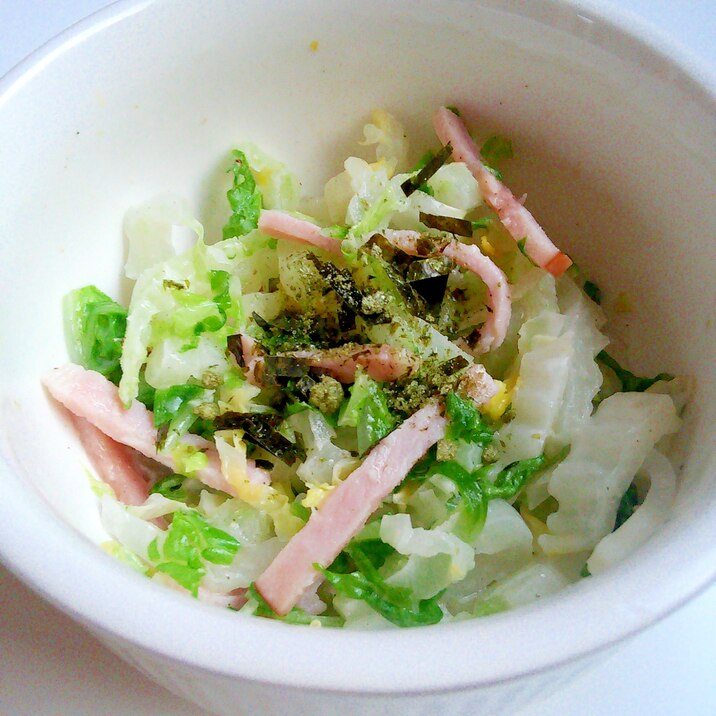 お茶漬けの素アレンジ 白菜とハムの和風ホットサラダ レシピ 作り方 By みずたまsweet 楽天レシピ お茶漬けの素アレンジ 白菜とハムの和風ホットサラダ レシピ 作り方 By みずたまsweet 楽天レシピ